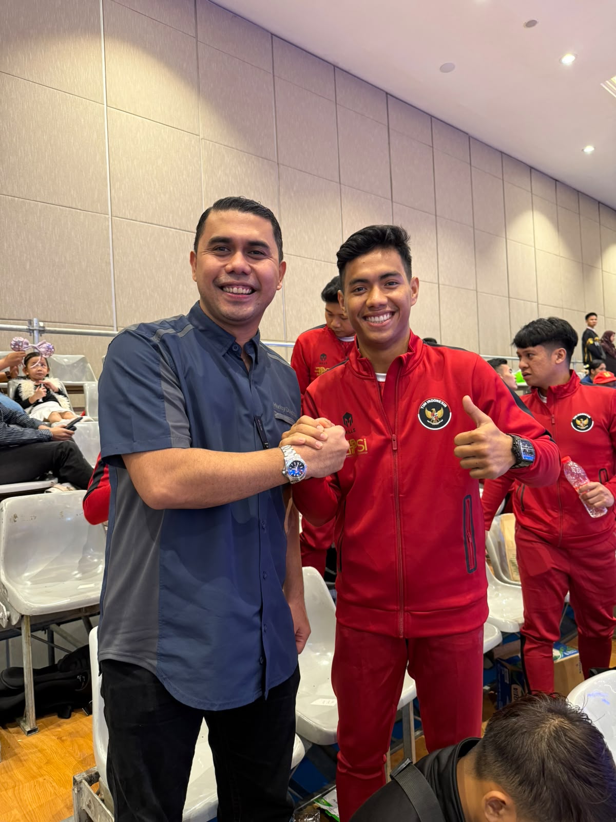 Sekum KONI Sumbar Anandya Dipo Pratama Dampingi Atlet Sumbar 